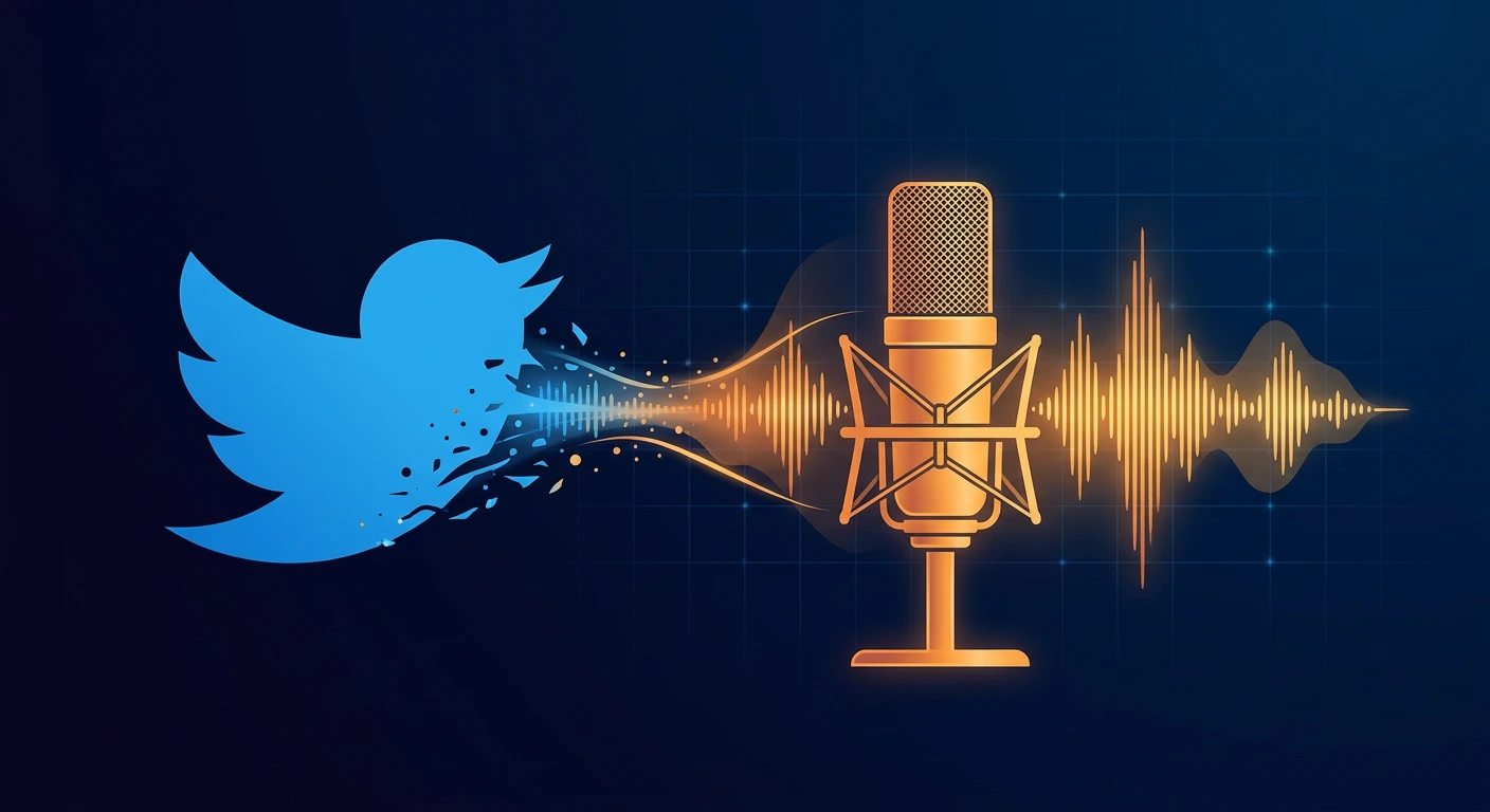 Twitter feed being converted into podcast audio format